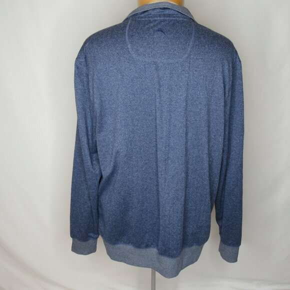 Tommy Bahama Blue Island Pro-Formance Half-Zip Pullover Sweatshirt Men's L - Picture 3 of 8